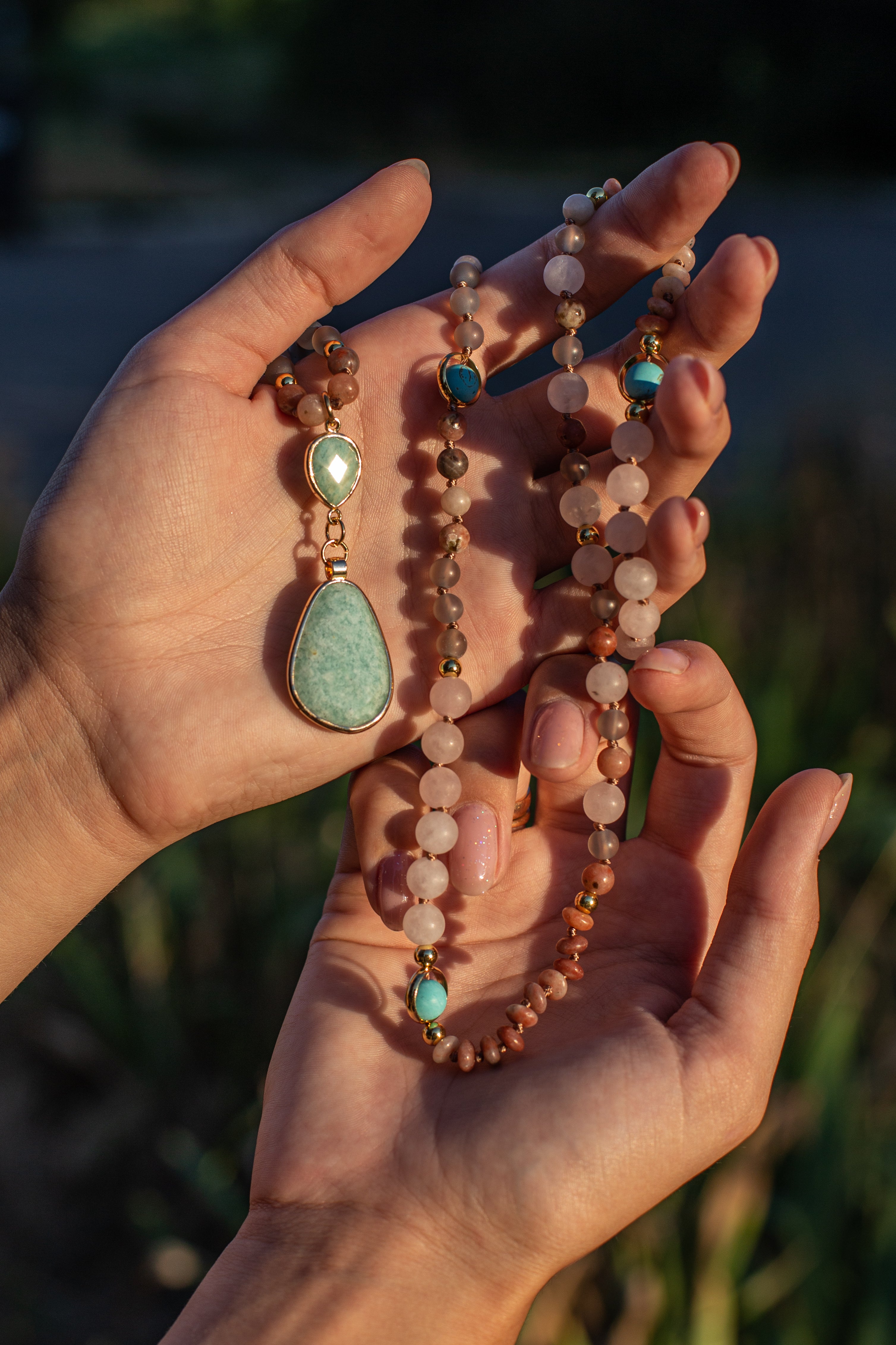 Aurielle Mala Kette - Deep Cleansing Pastel Pendant
