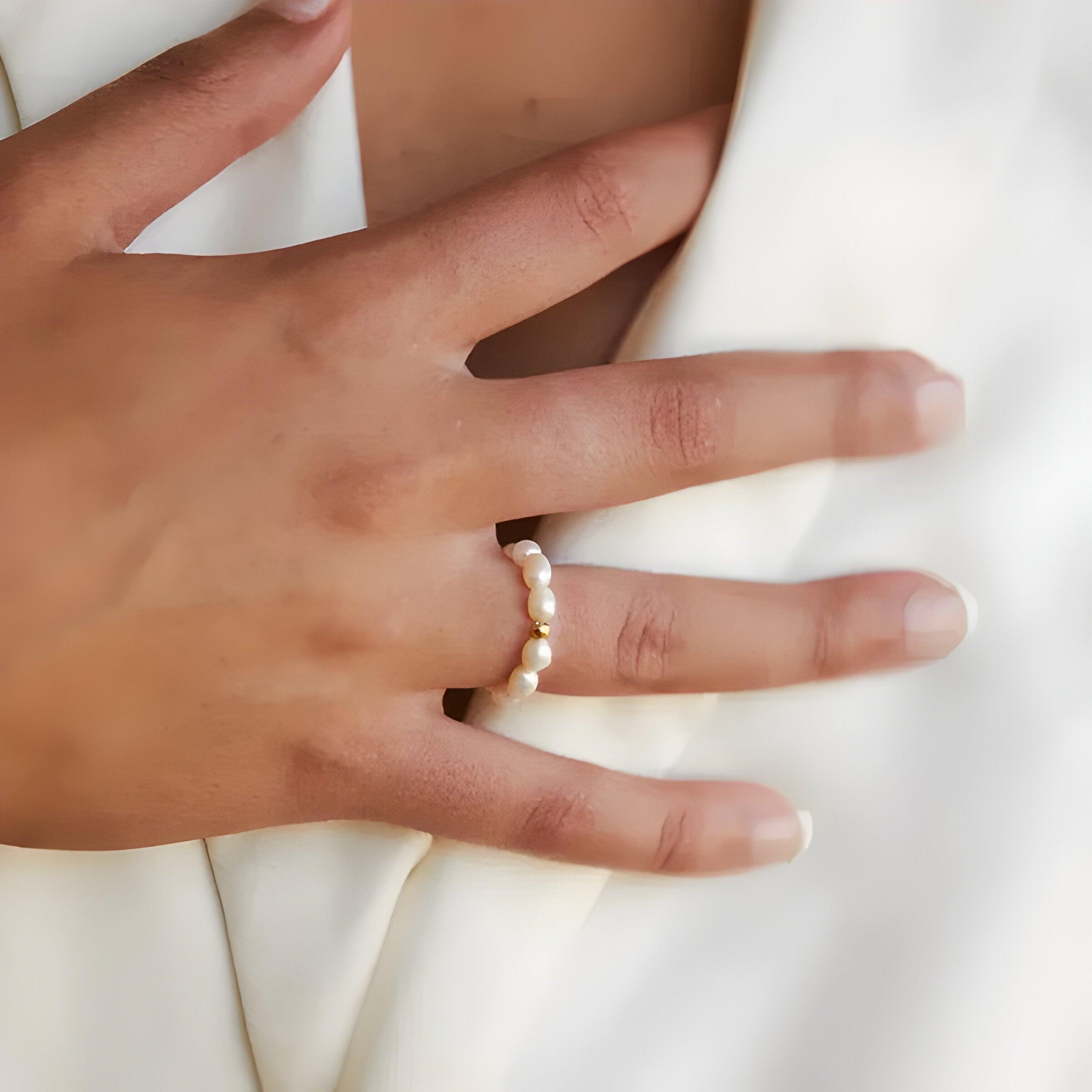CelesteRing – Luxurious Mother of Pearl Jewelry Accessory