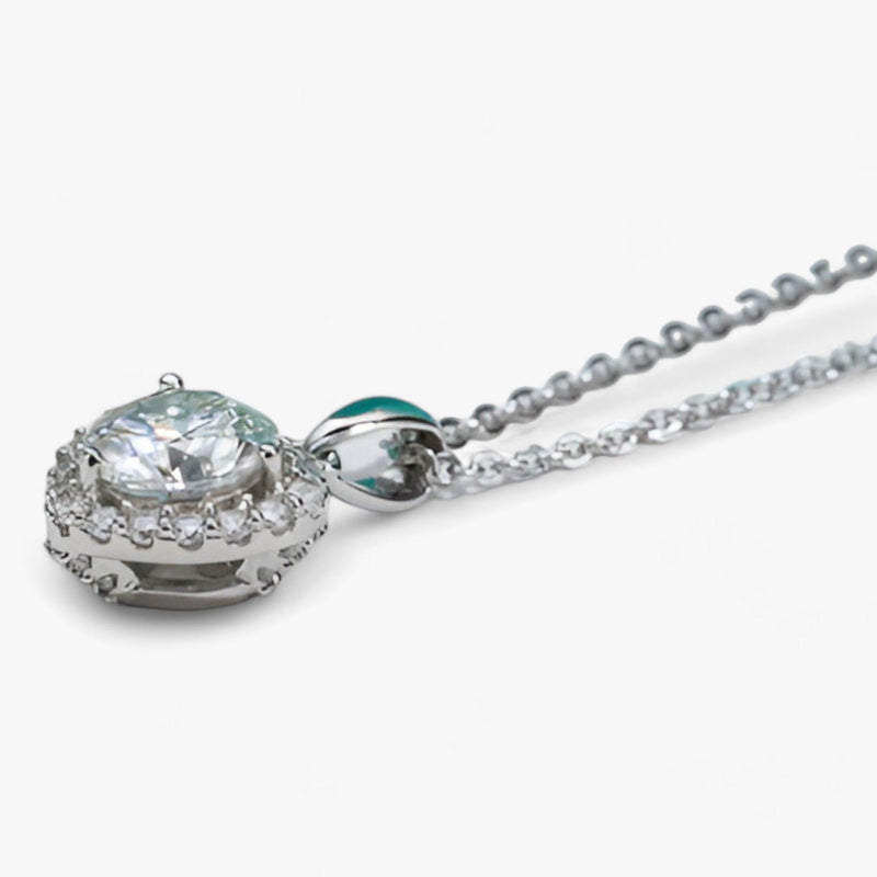Amouria - Lyxig Moissanite Hjärta Formad Hänge Halsband