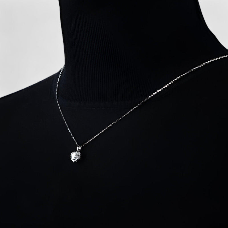 Amouria - Lyxig Moissanite Hjärta Formad Hänge Halsband