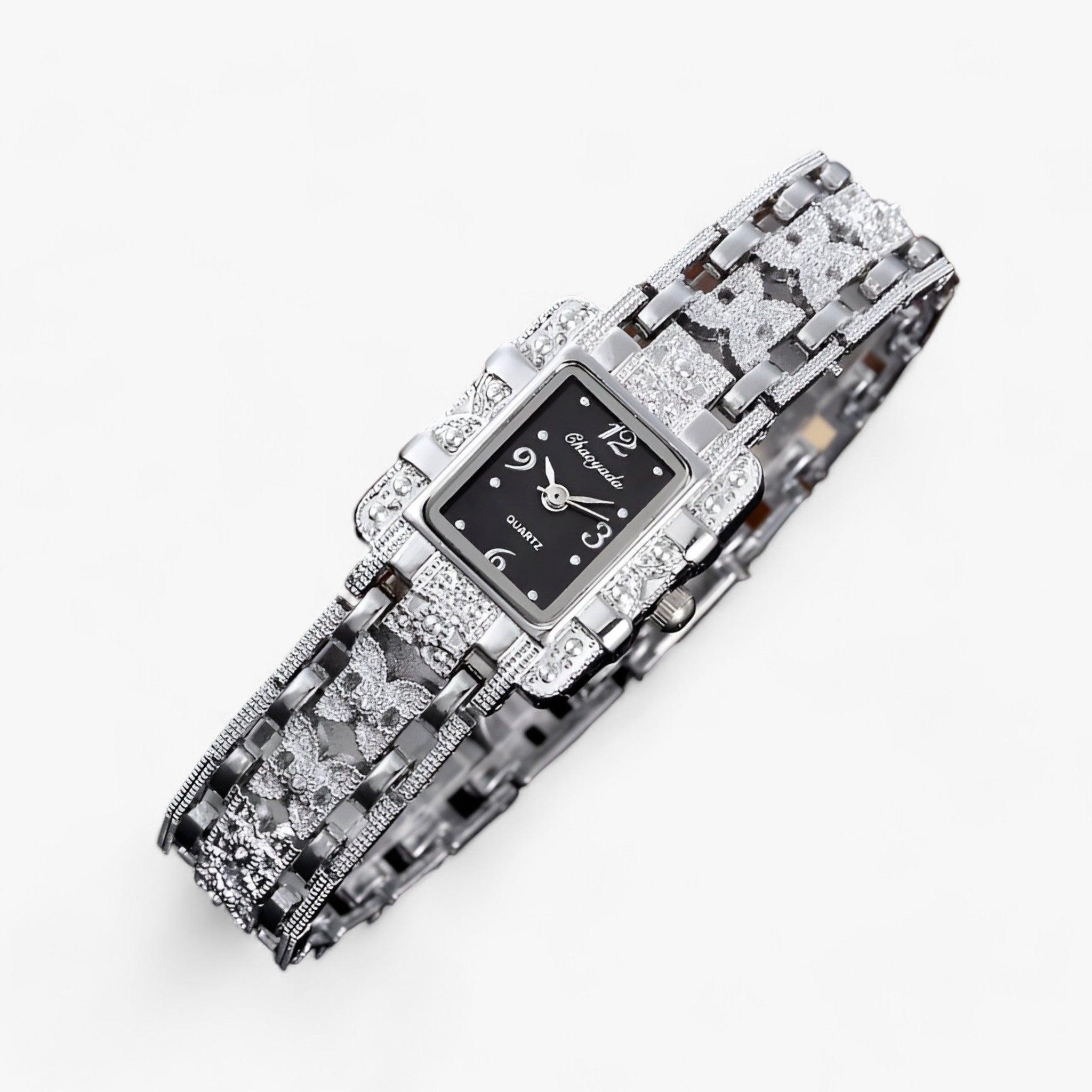 Camille Watch - Elegant Rectangular Style with Crystals
