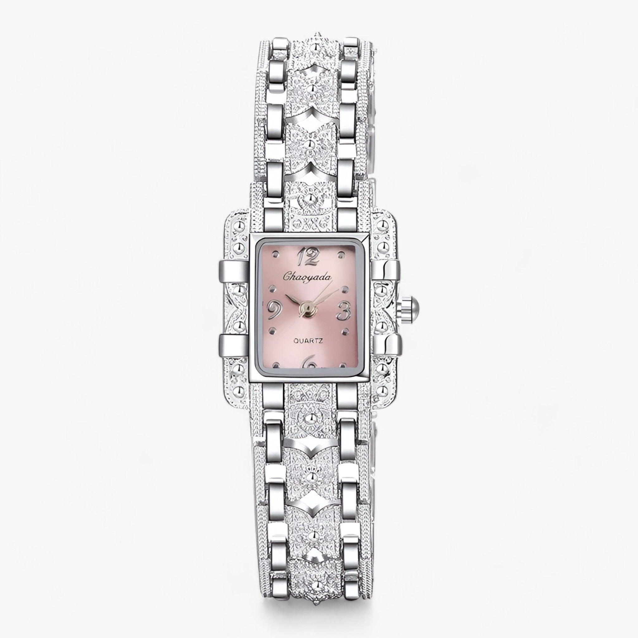 Camille Watch - Elegant Rectangular Style with Crystals