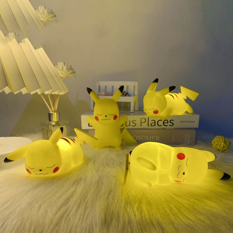 Betagande Pikachu Nattlampa - Magiskt Ljus för Barn