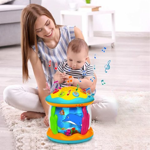 TwinkleDrum - Magical Baby Toy Drum with Lights and Sounds