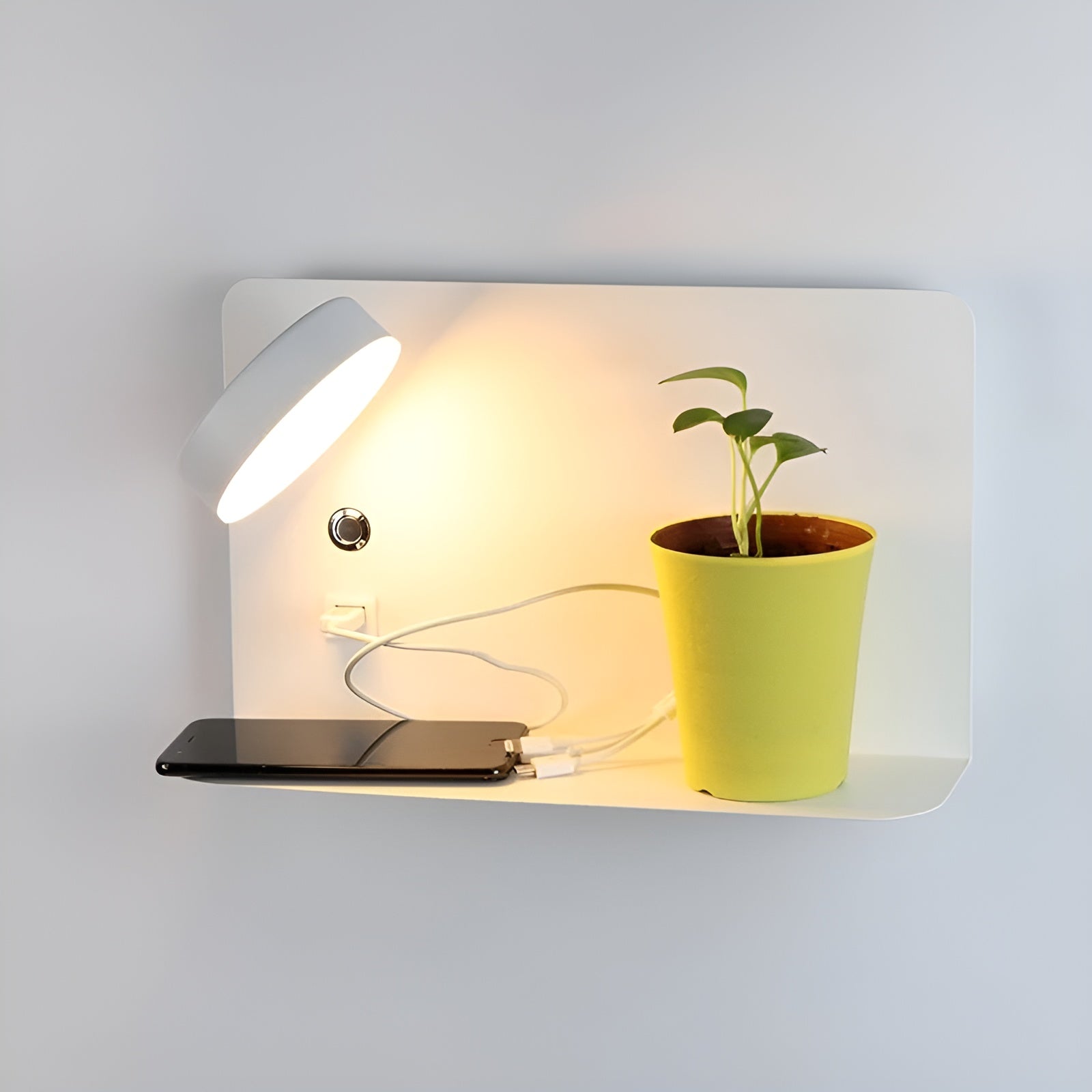LumiCharge Vägglampa – Uppladdningsbar Elegans med USB-LED Belysning för Lyxig Atmosfär