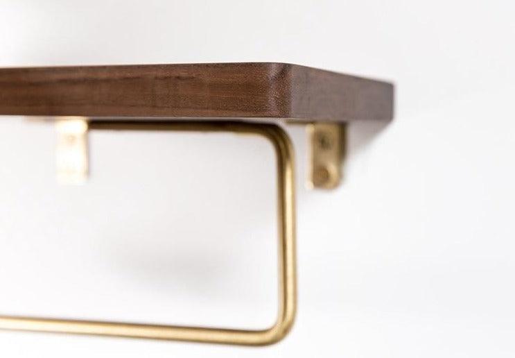 WoodNest - Stylish Wooden Toilet Paper Holder with Storage Space