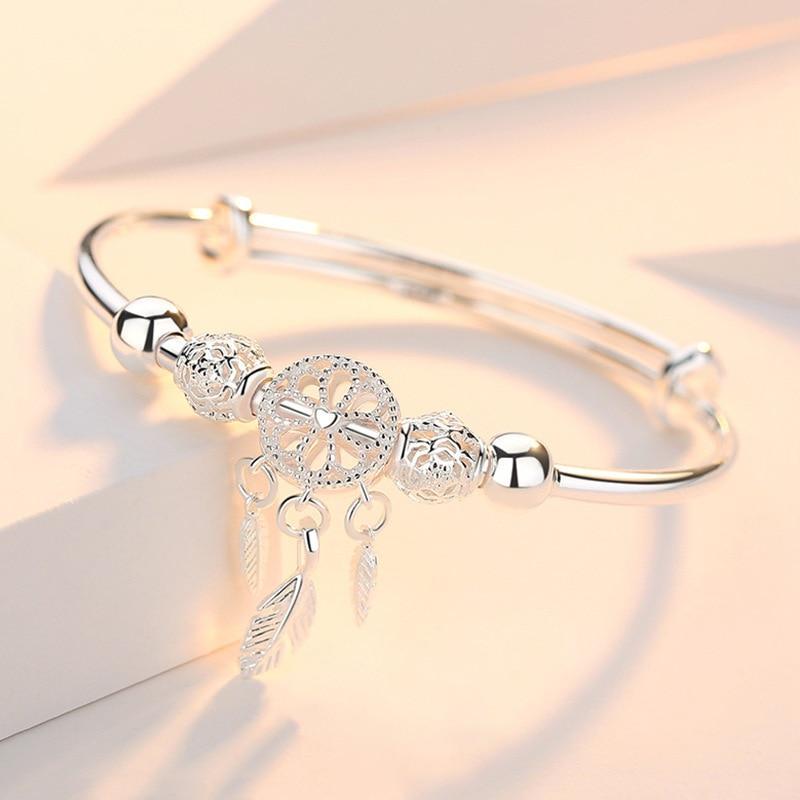 Justerbar 925 Silver Drömfångare Armband - Lisas Förtrollning