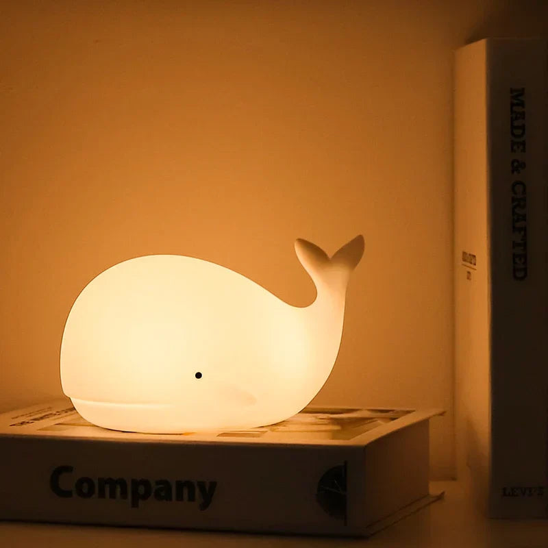 GlowWhale - Captivating Whale Night Light with Colored Effects