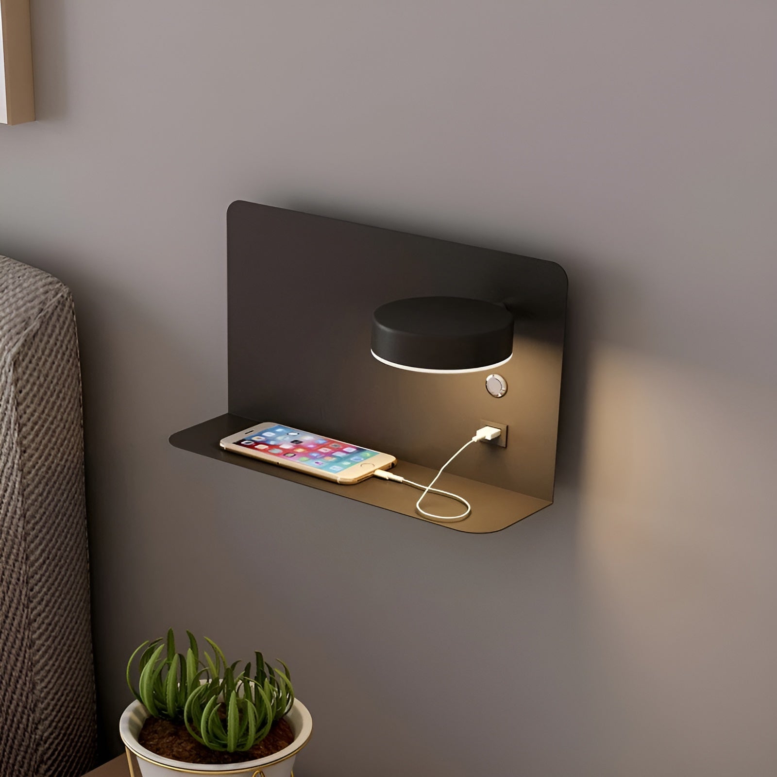 LumiCharge Vägglampa – Uppladdningsbar Elegans med USB-LED Belysning för Lyxig Atmosfär