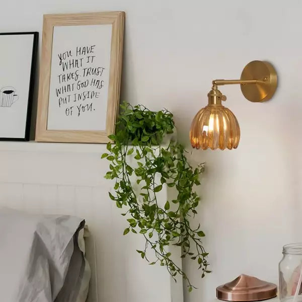 TulipGlow Vandal Lamp - Retro Glass Tulip Lamp for Vintage Flair