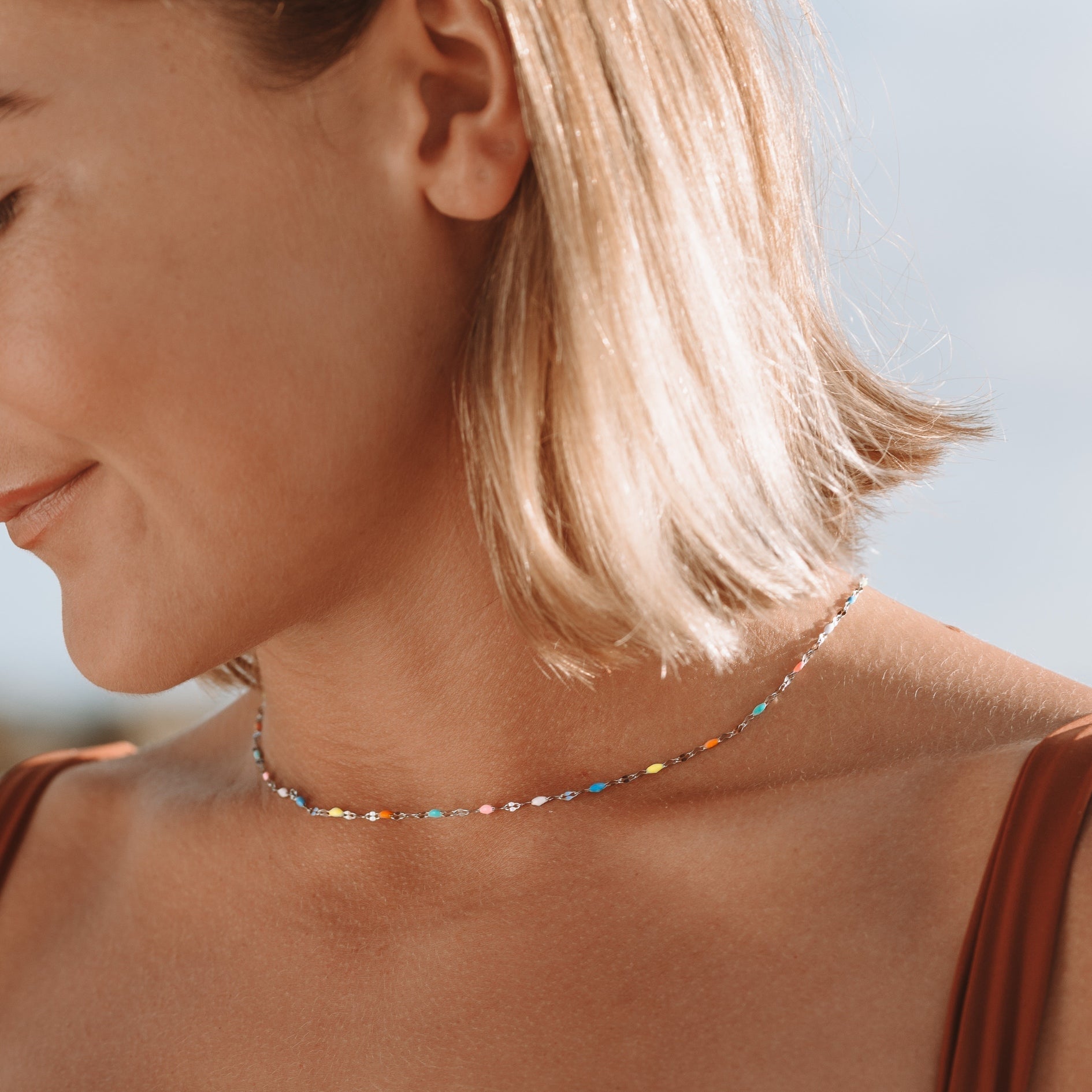 Selina's amazing rainbow necklace