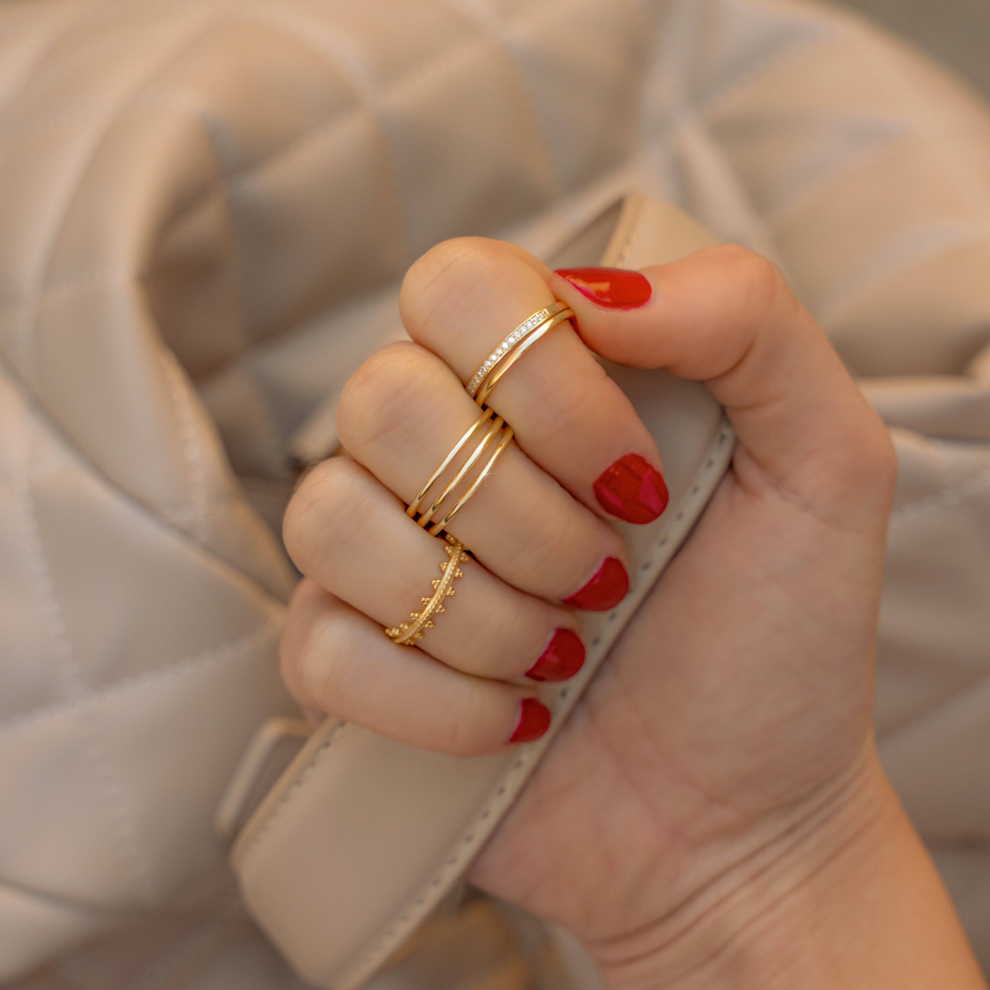 Sienna Double Zirconia Ring - Elegance and Splendor in One Gem!