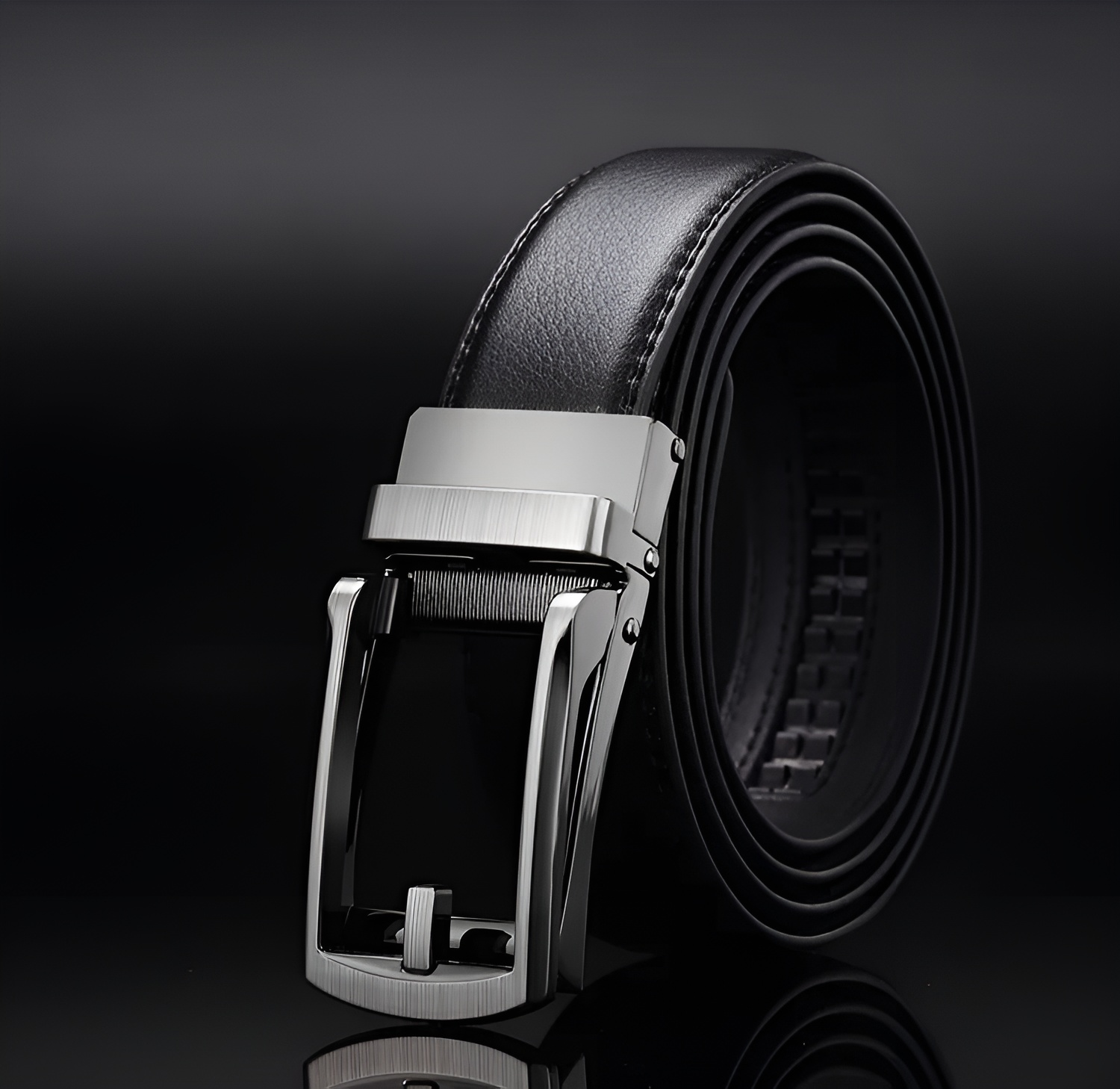 EliteSlide Belt – Luxurious Leather Adjustable Accessory