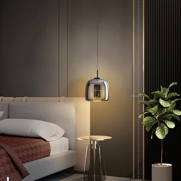 MidnightShine Lamp Arm - Modern Black Glass Design Hanging Lamp