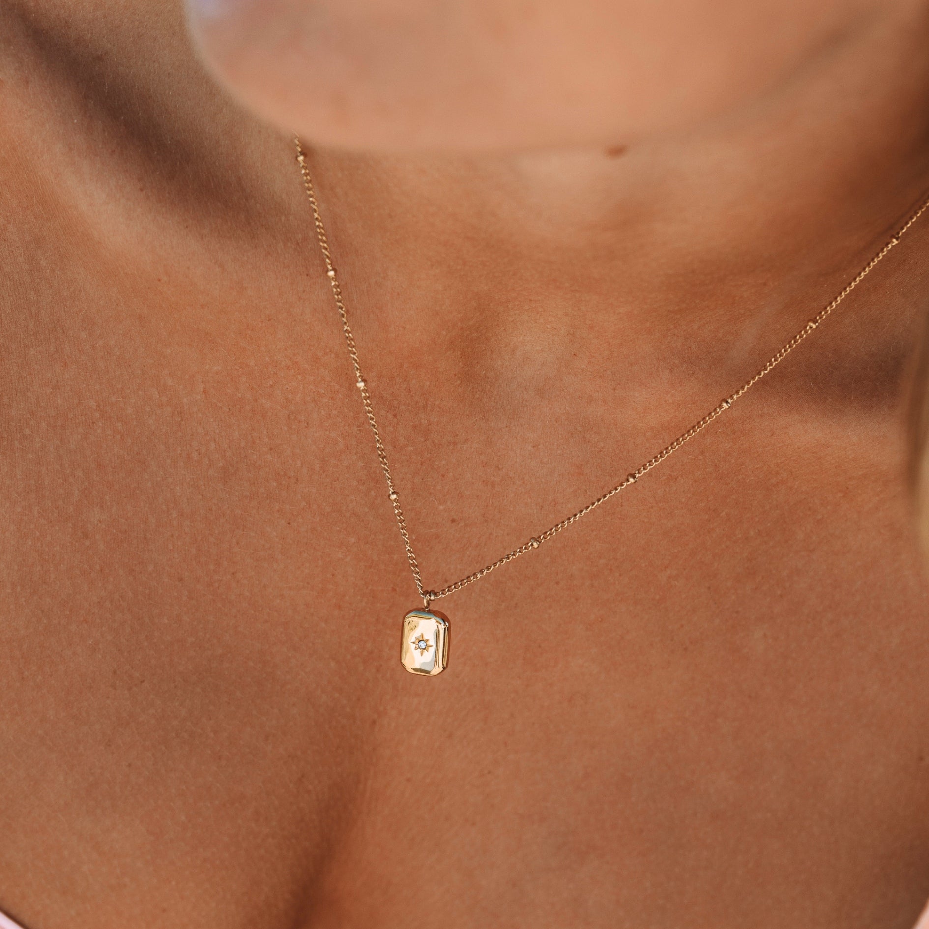 Captivating Necklace with Sparkling Zirconia - Celeste