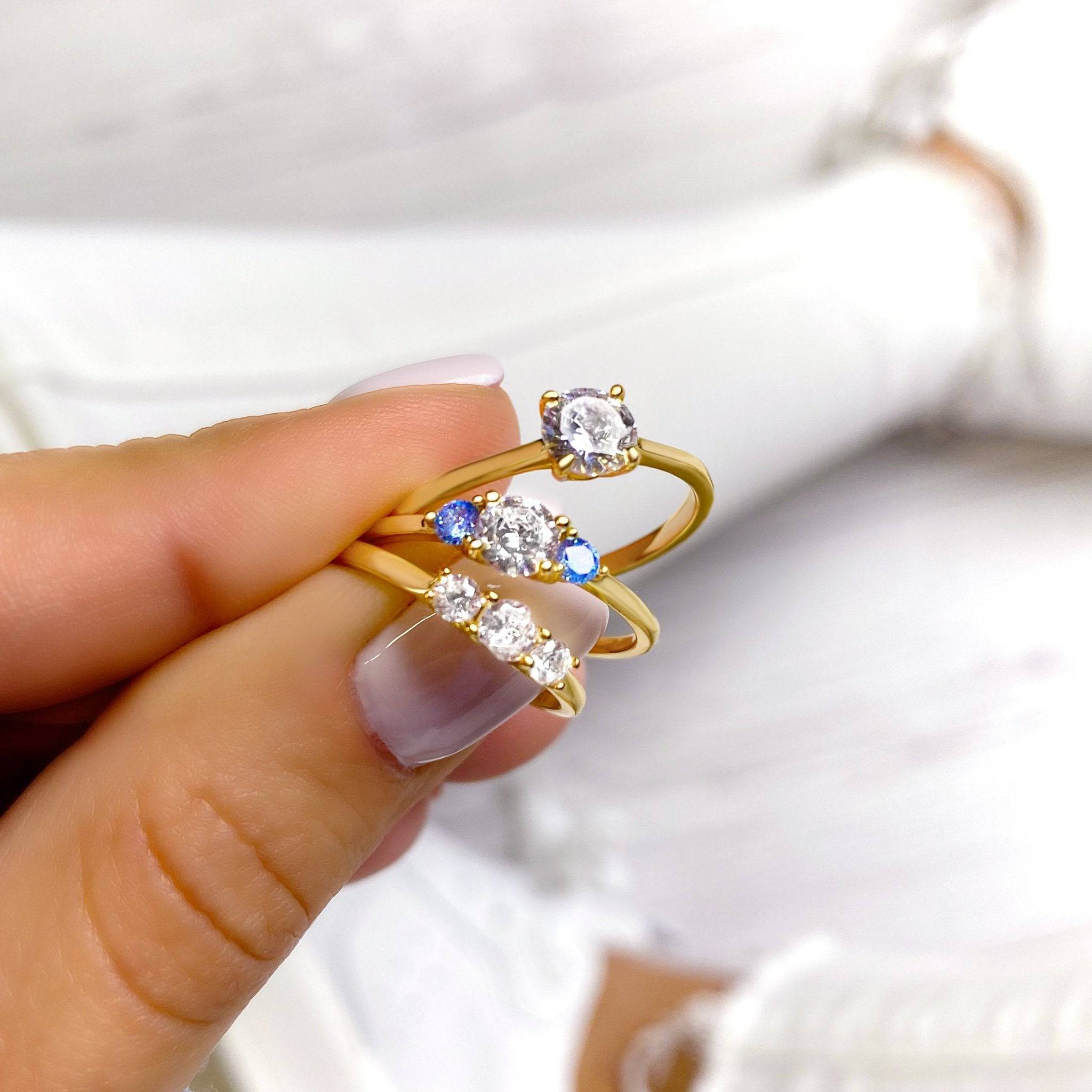Elena Exquisite Solitaire Zirconia Ring