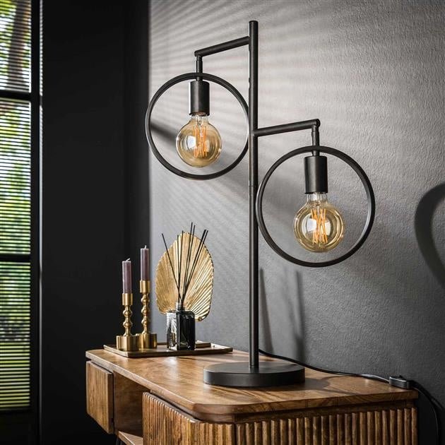 HennesLamp – Modern Table Lamp with Black Nickel