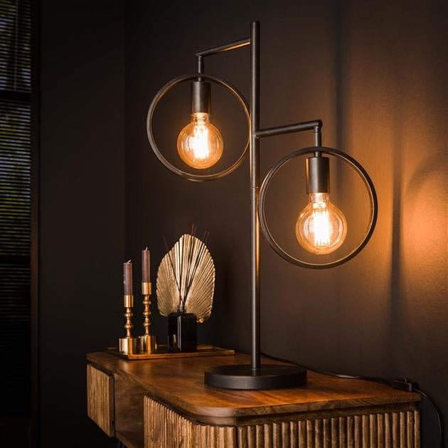 HennesLamp – Modern Table Lamp with Black Nickel