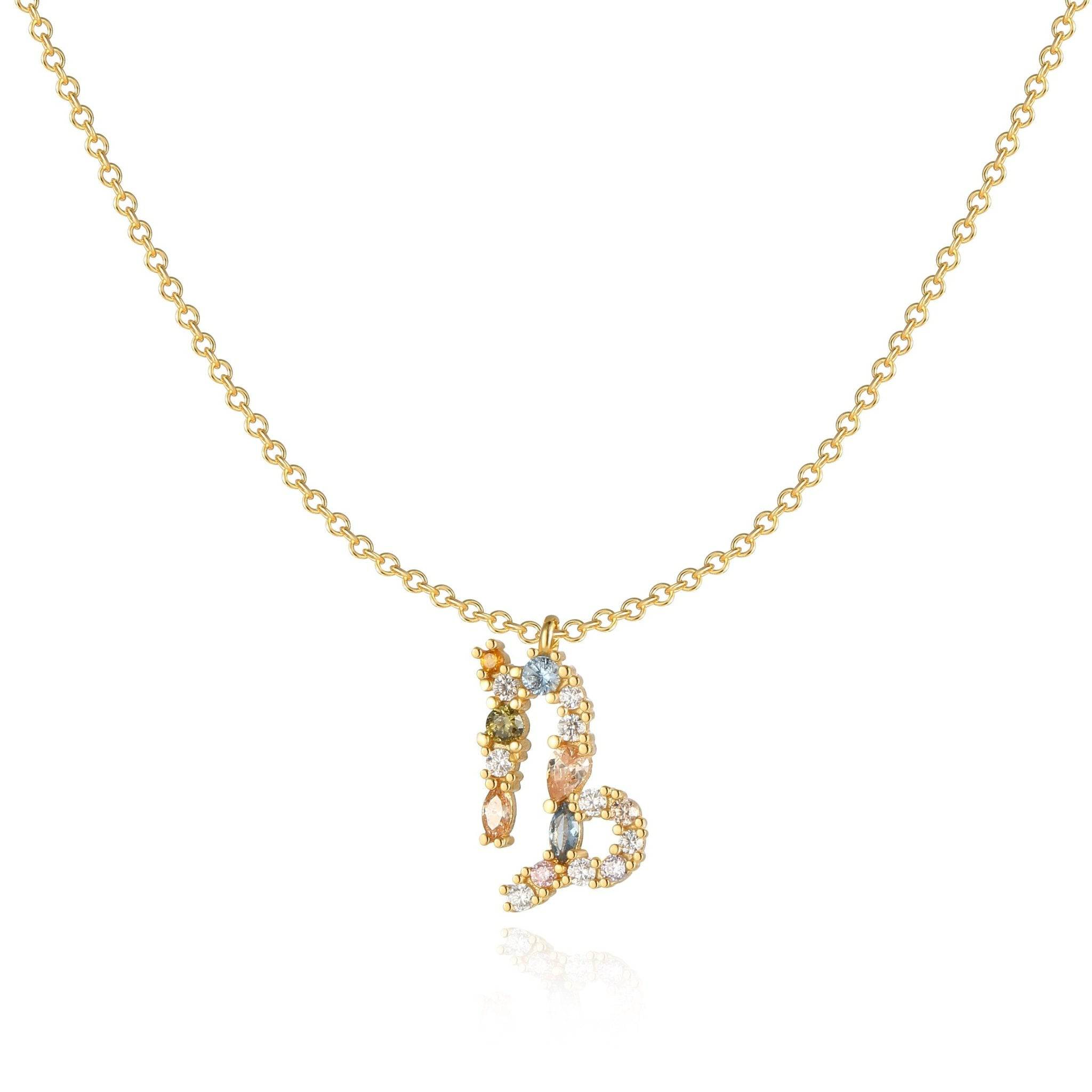 Elegant celestial zodiac necklace - Celestia