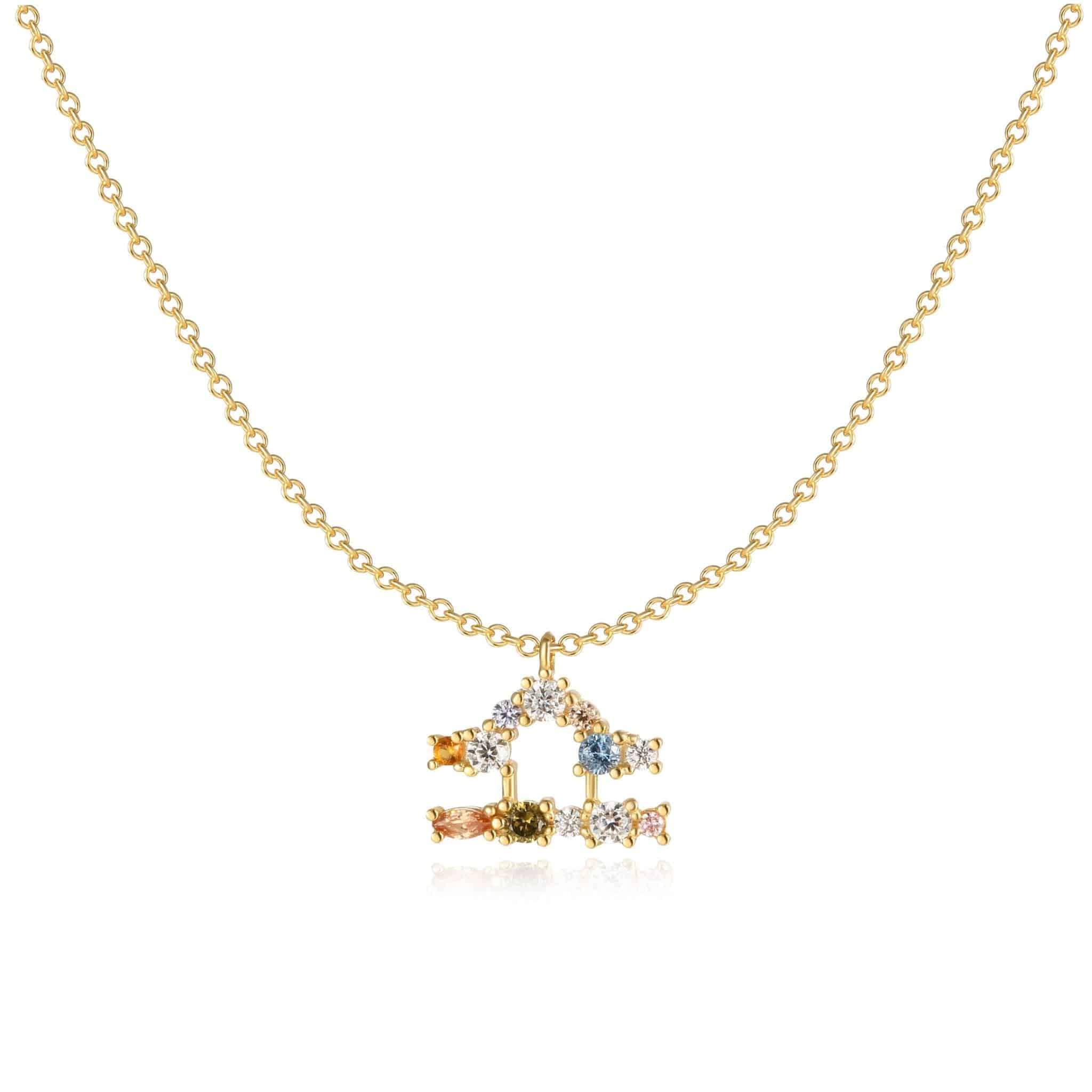 Elegant celestial zodiac necklace - Celestia
