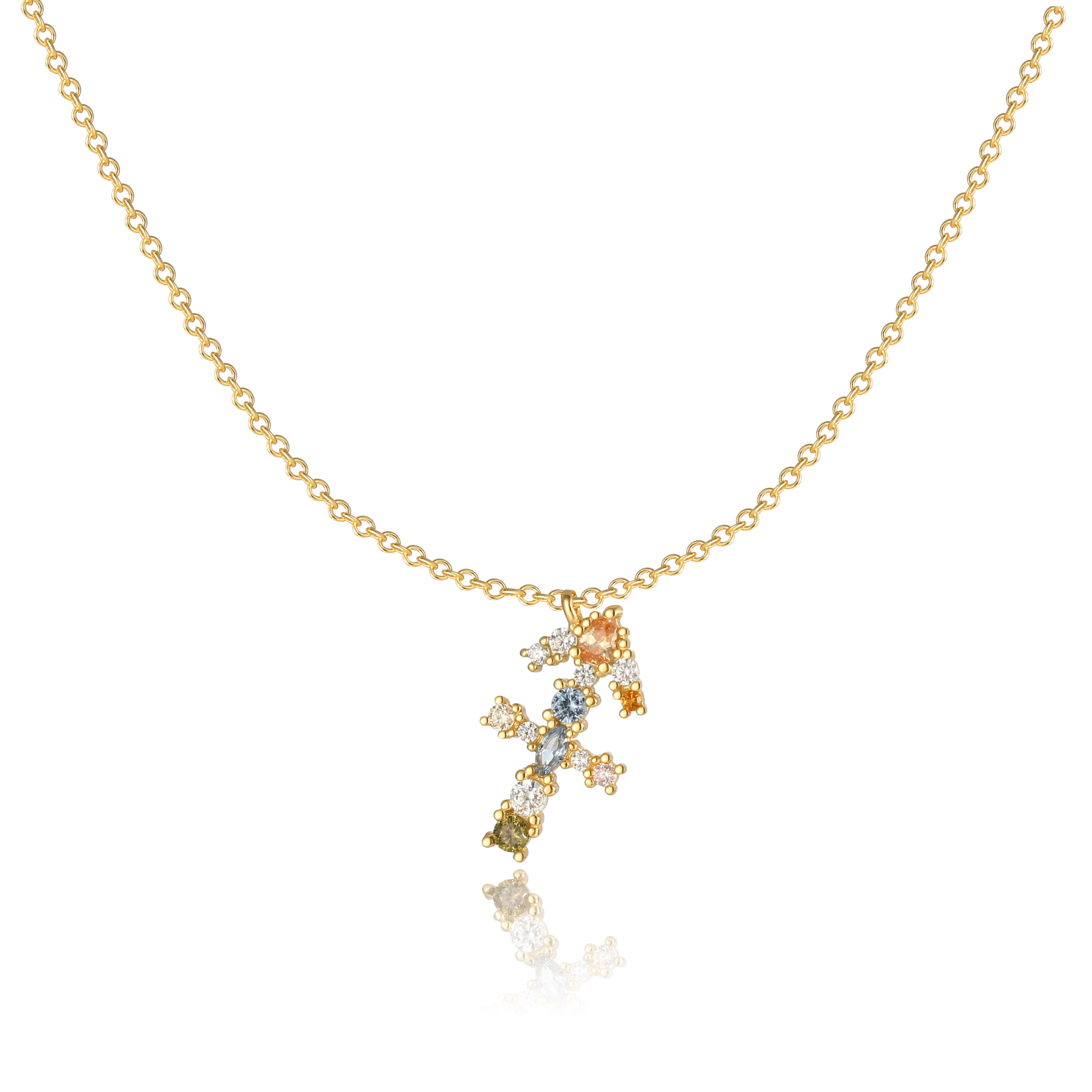 Elegant celestial zodiac necklace - Celestia