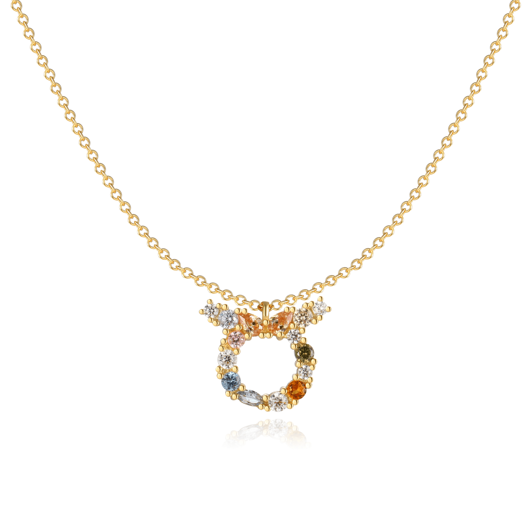 Elegant celestial zodiac necklace - Celestia