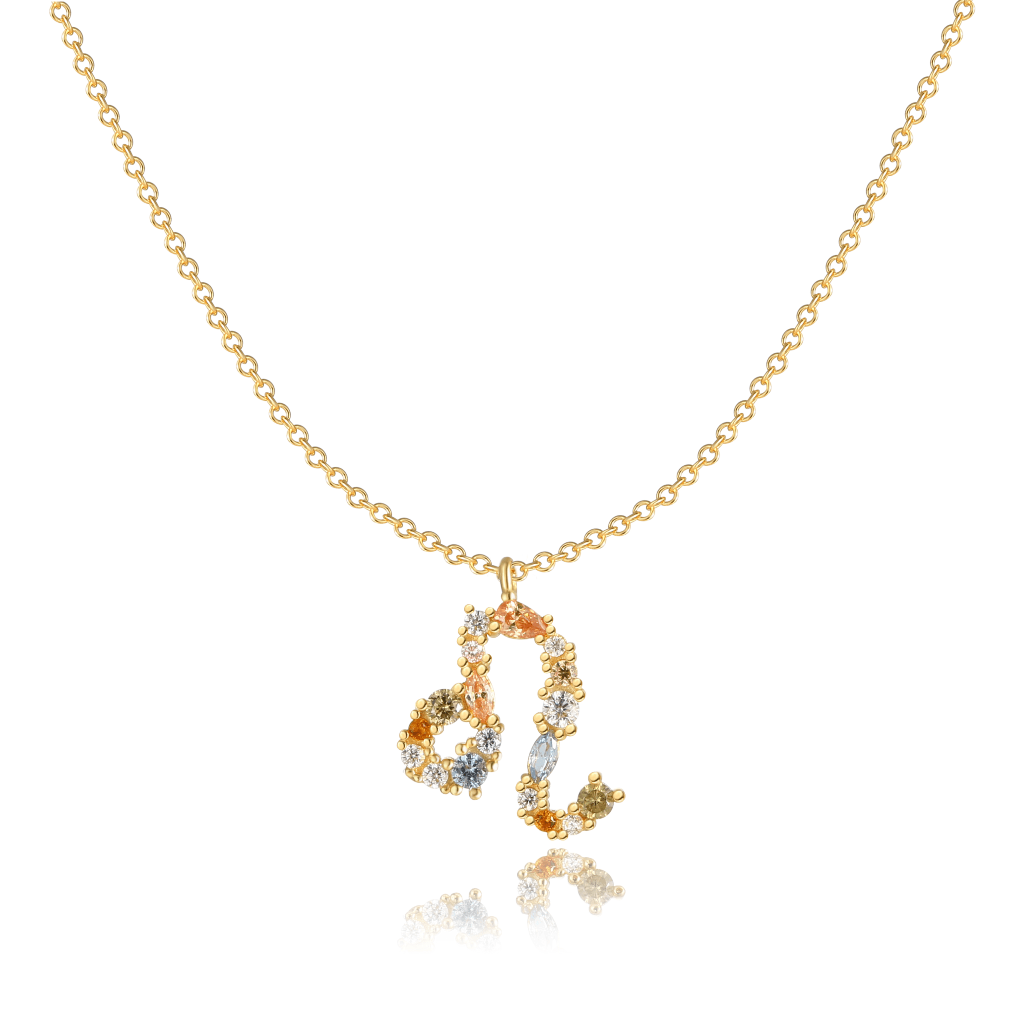 Elegant celestial zodiac necklace - Celestia