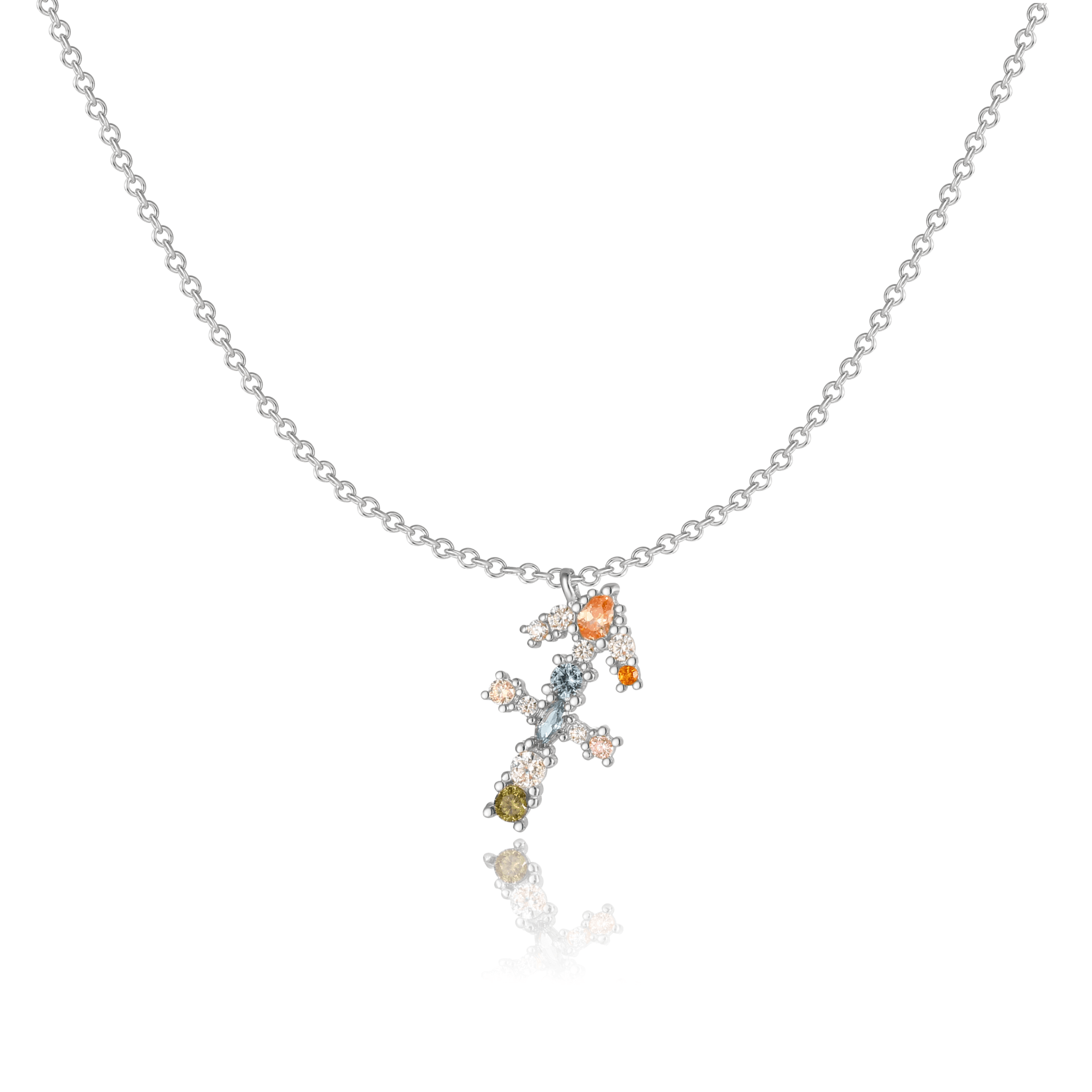 Elegant celestial zodiac necklace - Celestia