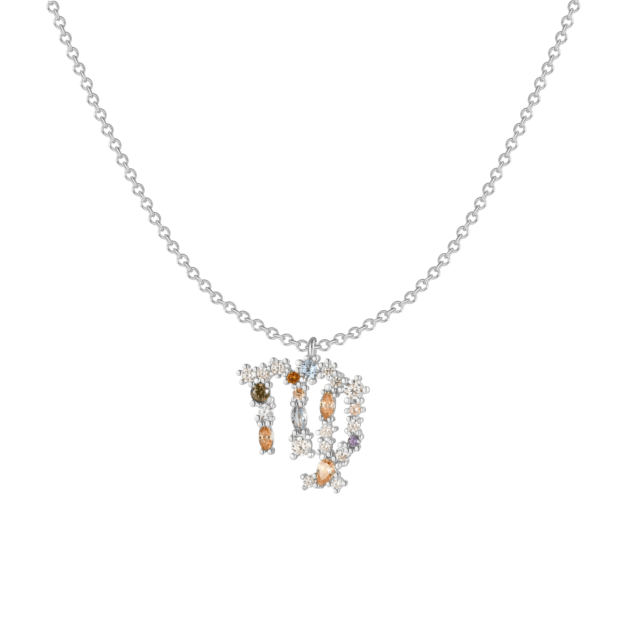 Elegant celestial zodiac necklace - Celestia