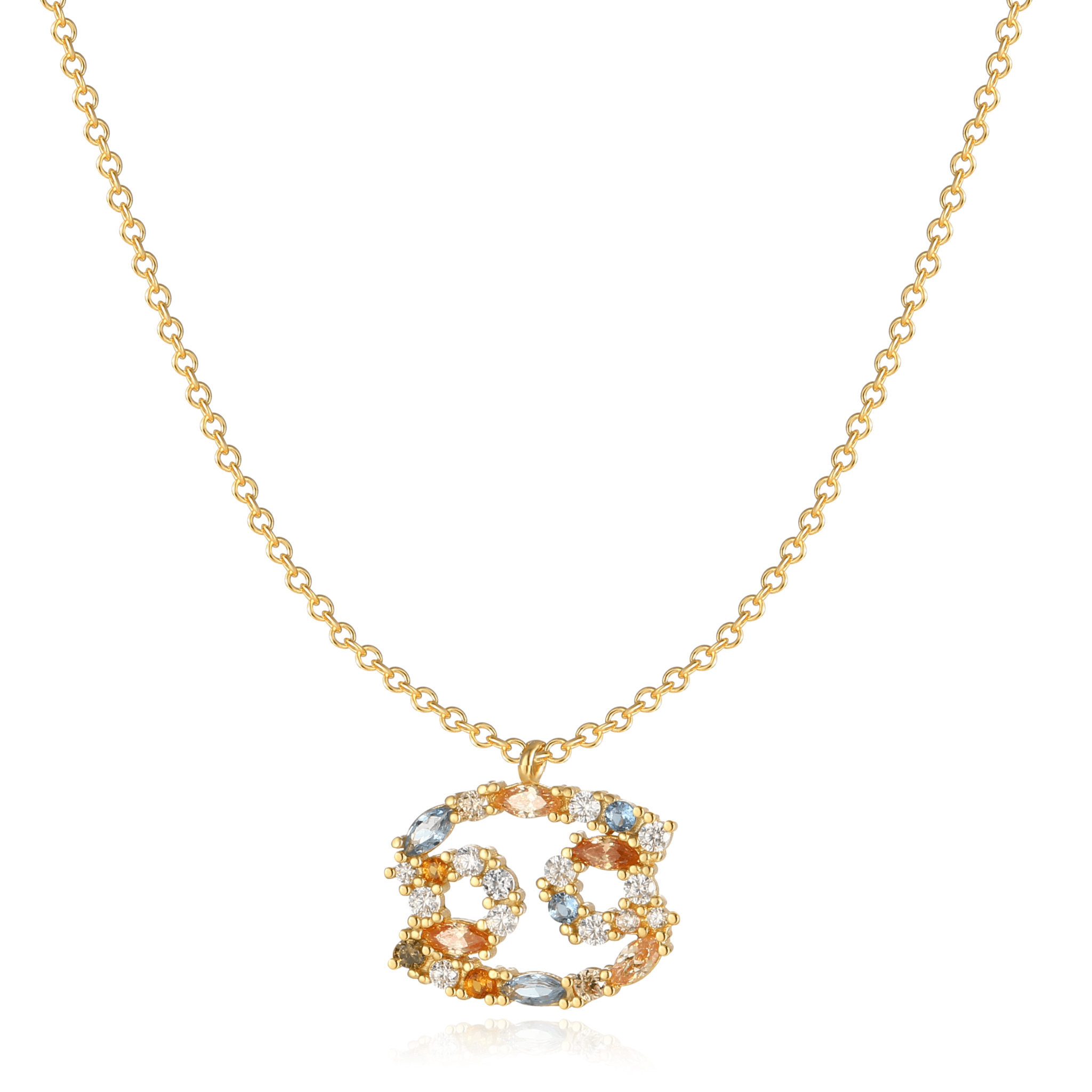 Elegant celestial zodiac necklace - Celestia