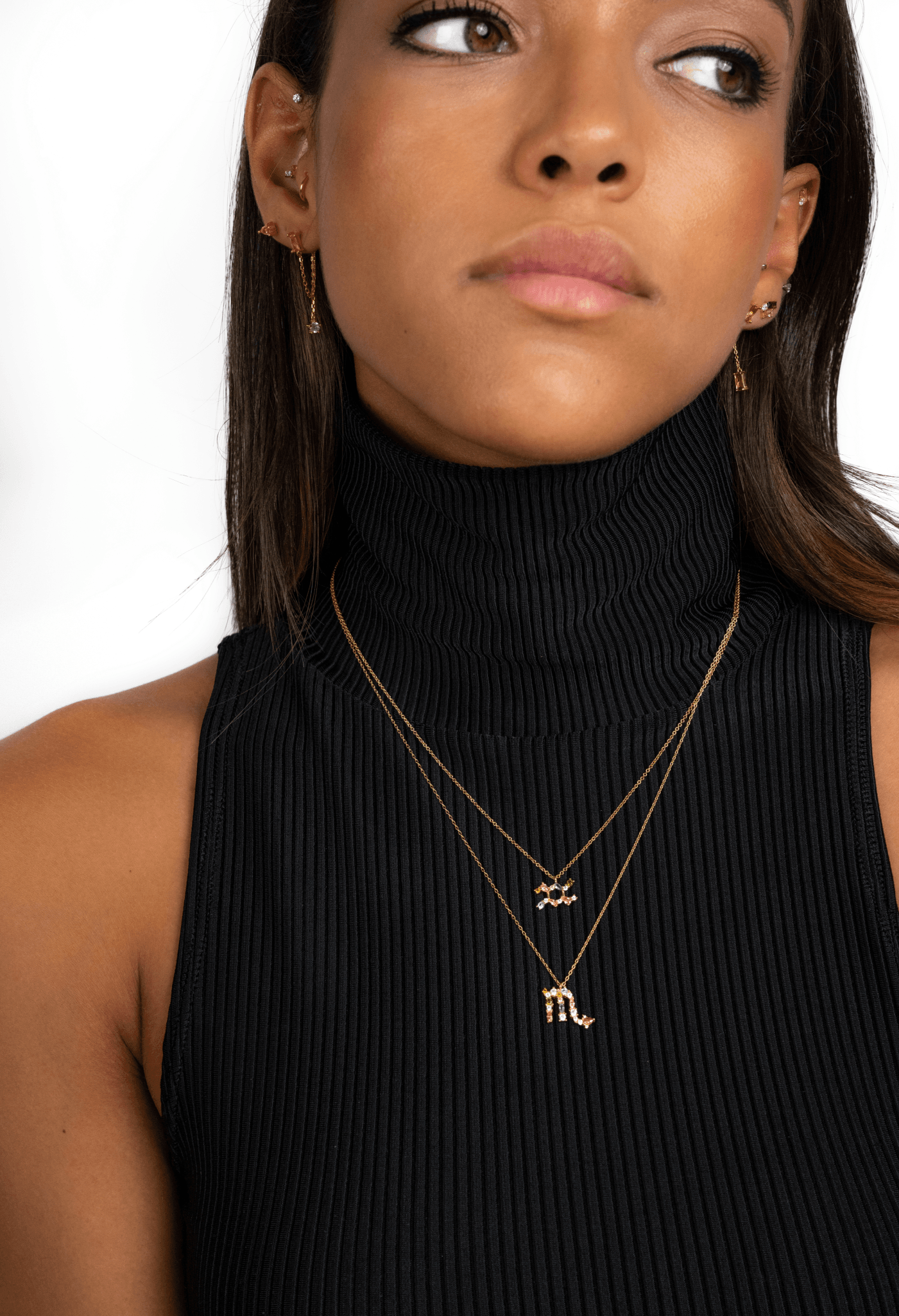 Elegant celestial zodiac necklace - Celestia