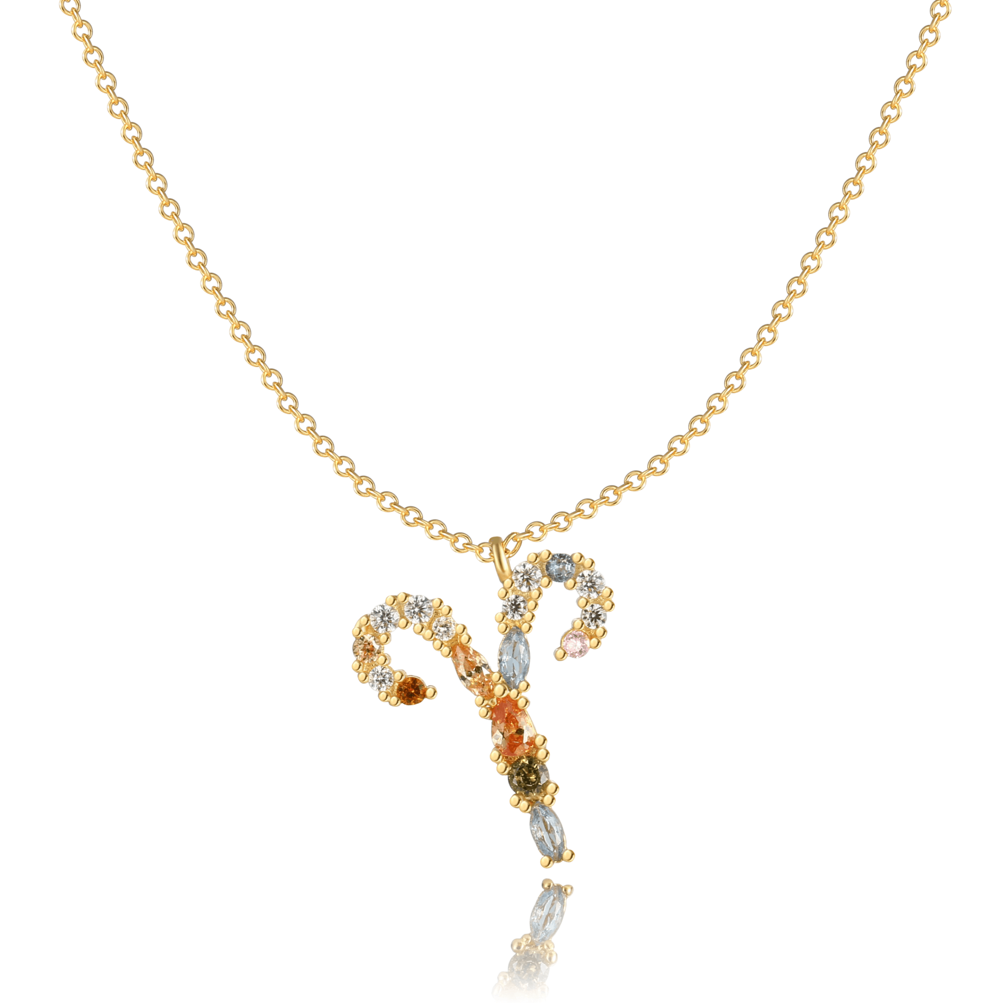 Elegant celestial zodiac necklace - Celestia