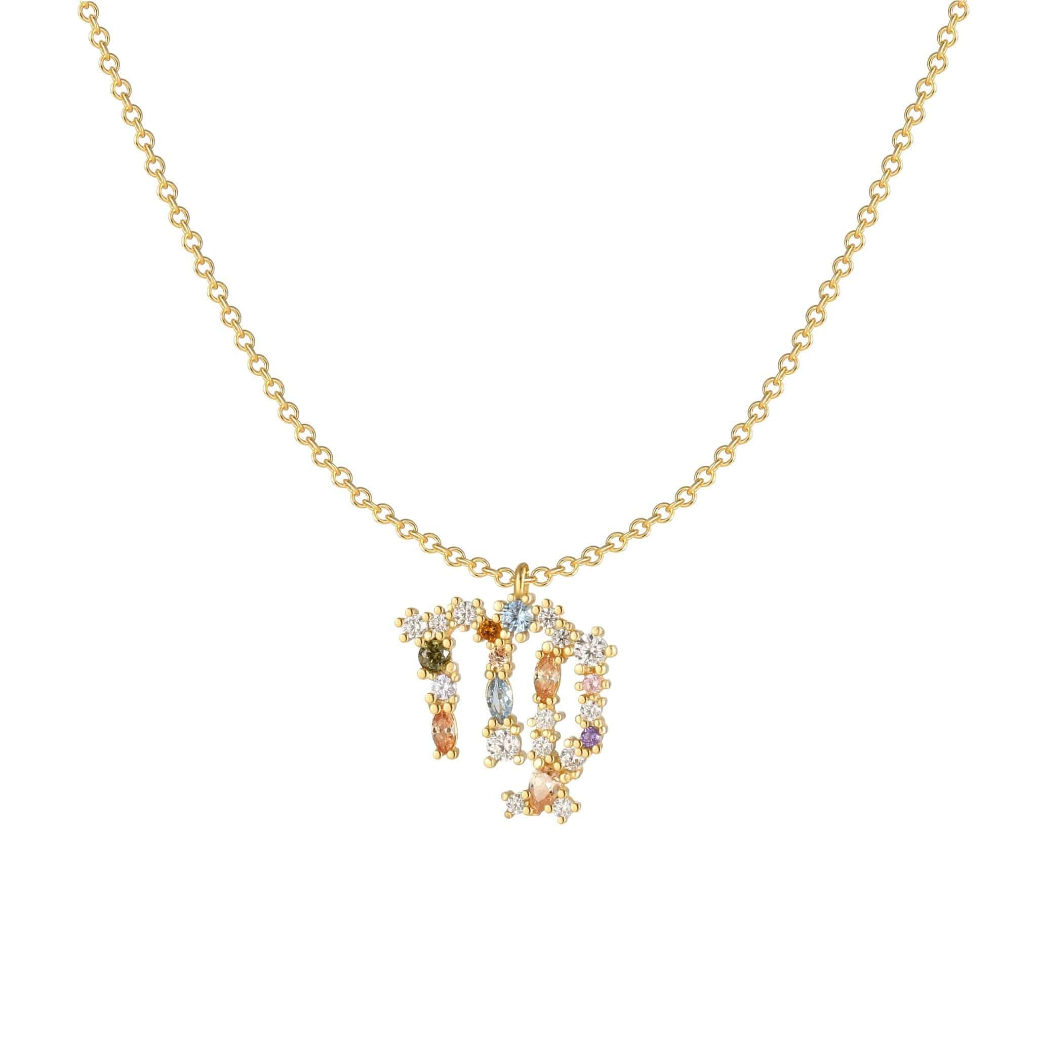 Elegant celestial zodiac necklace - Celestia