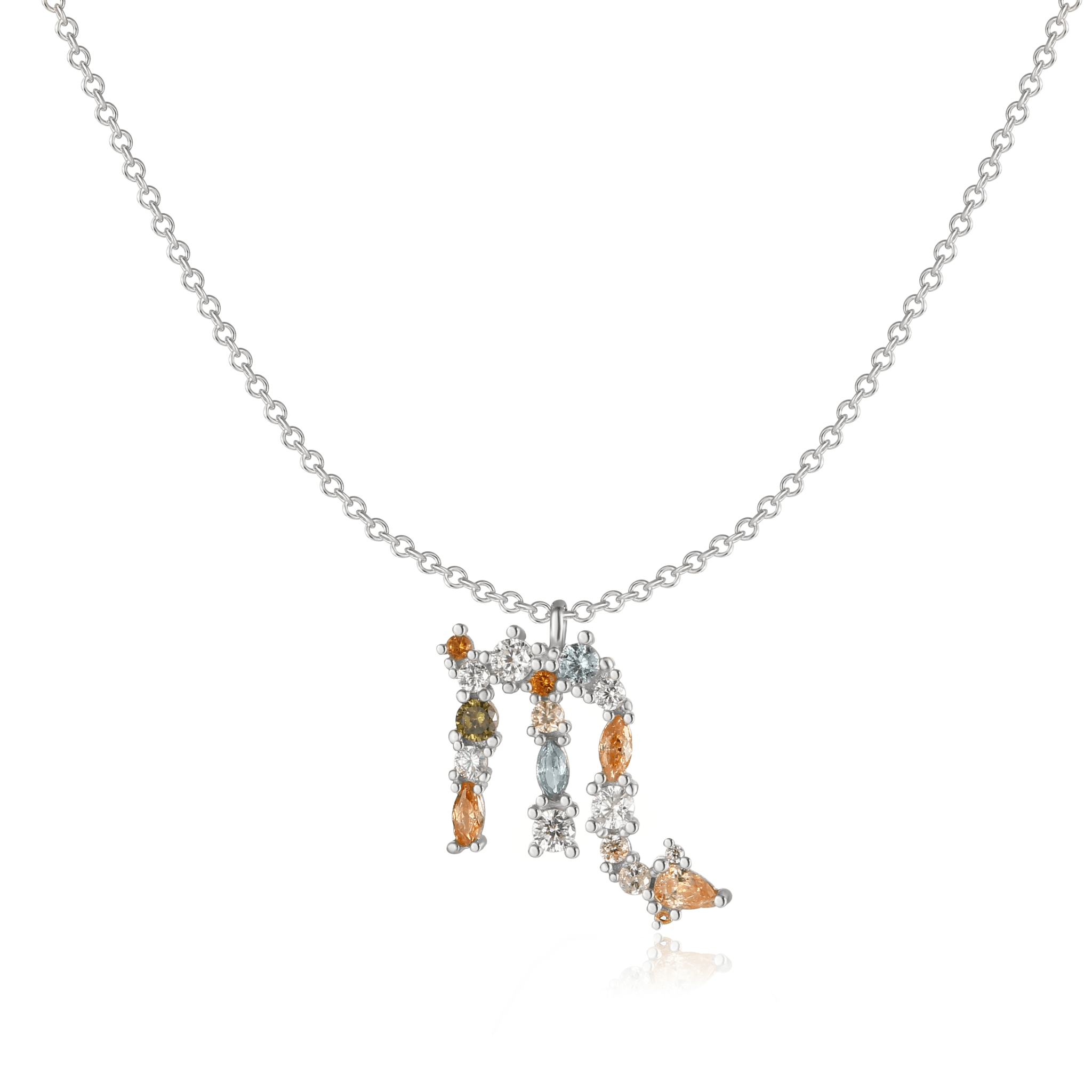 Elegant celestial zodiac necklace - Celestia