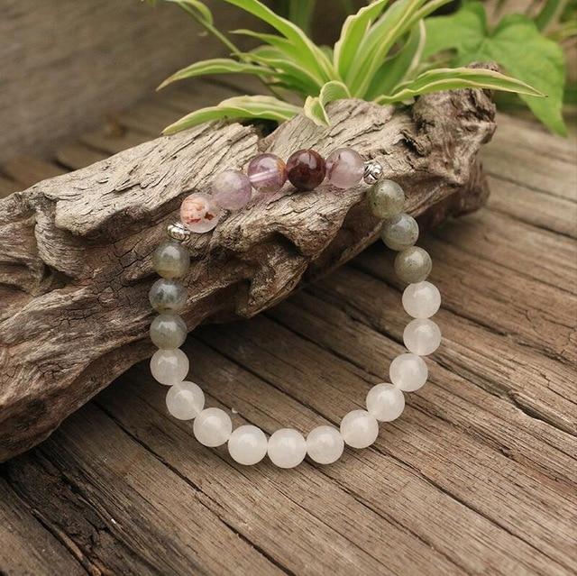 Seraphine Mala – Labradorite, Jade &amp; Amethyst Gemstones