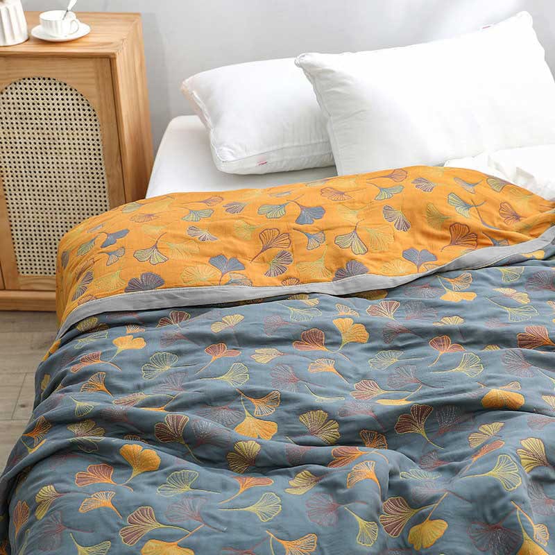 Luxurious Duvet with Elegant Leaf Pattern – Premium Cotton
