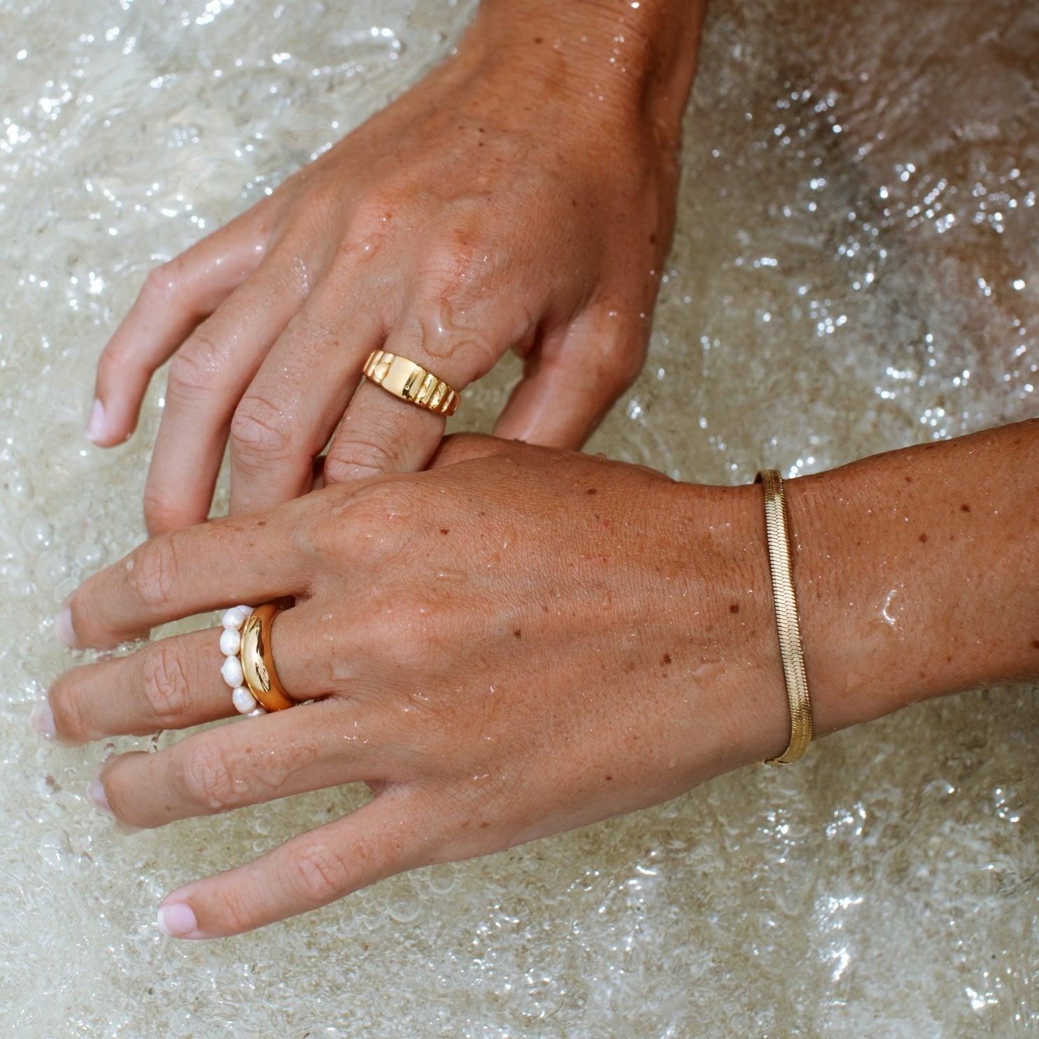 Elegant Lana Herringbone Bracelet 