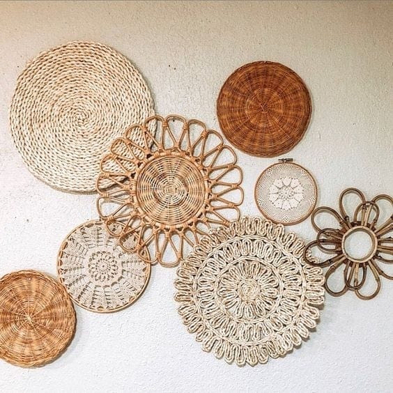 NatureNest - Bohemian Rattan Wall Decoration for Autumn