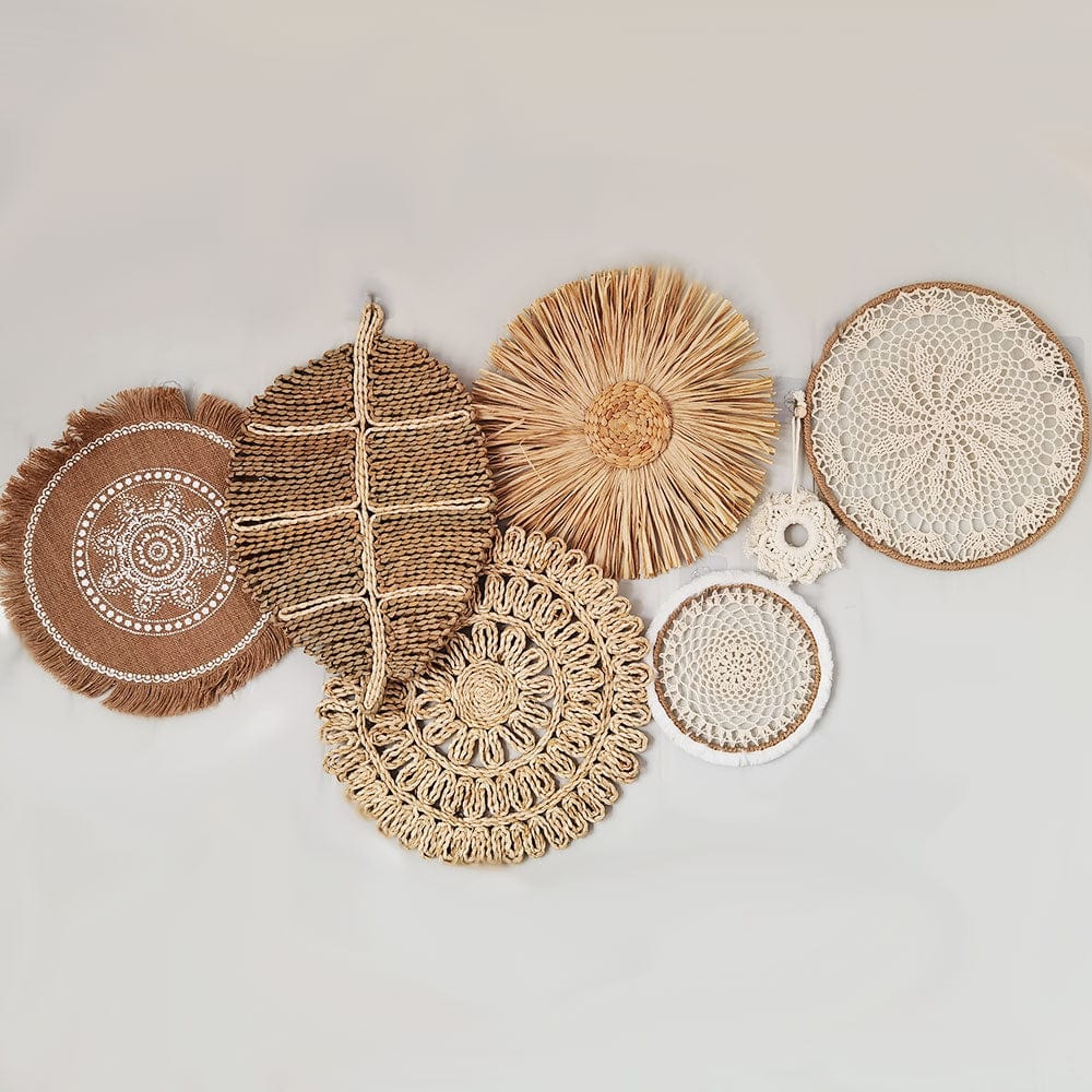 NatureNest - Bohemian Rattan Wall Decoration for Autumn