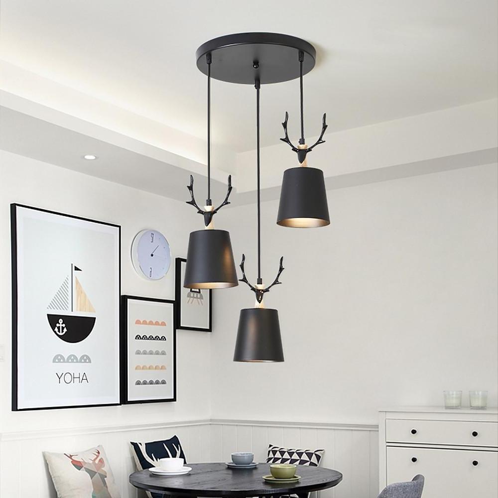 ForestGlow Pendant - Elegant LED pendant lamp with deer antler design