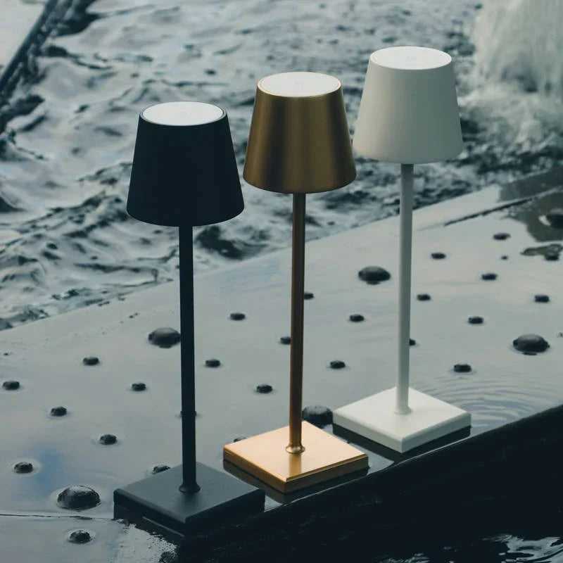 LumiLuxe - Elegant Table Lamp with Wireless Charging Function