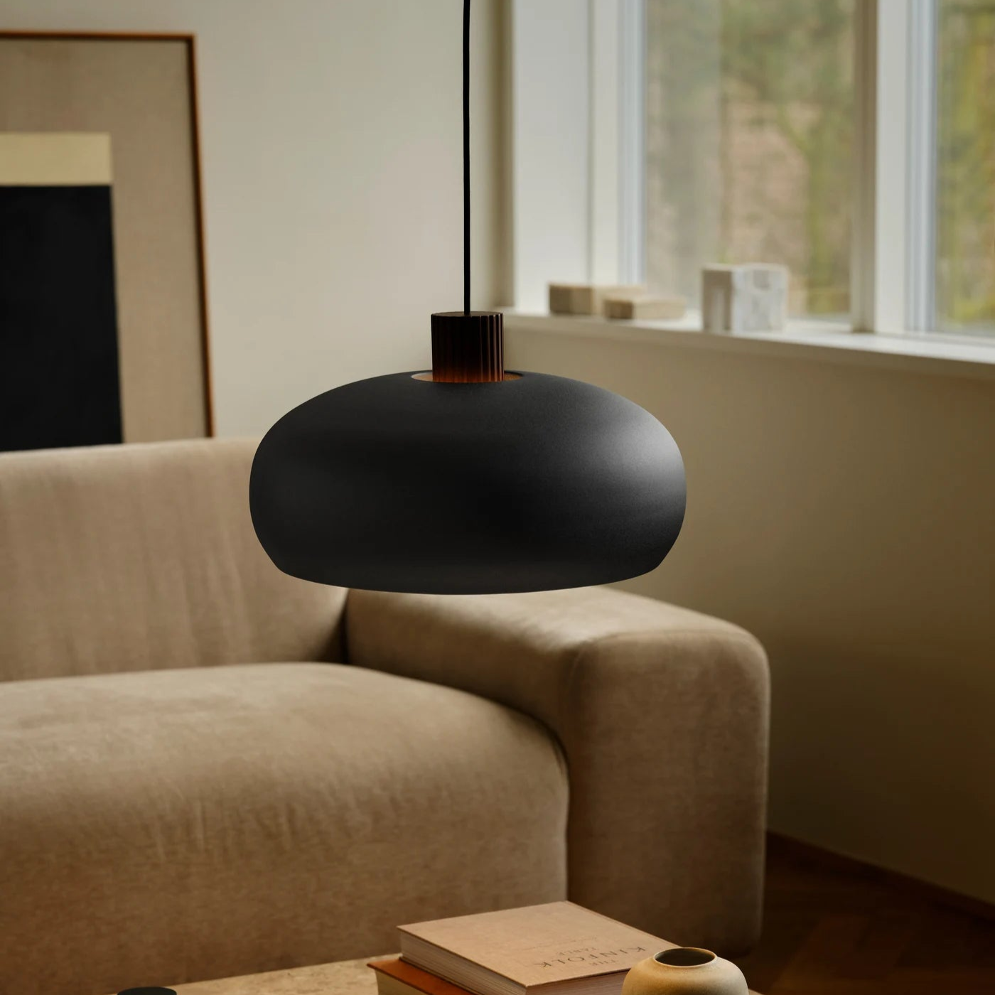 Aurelio Design Lamp – Black Wood Pendant Lamp E27