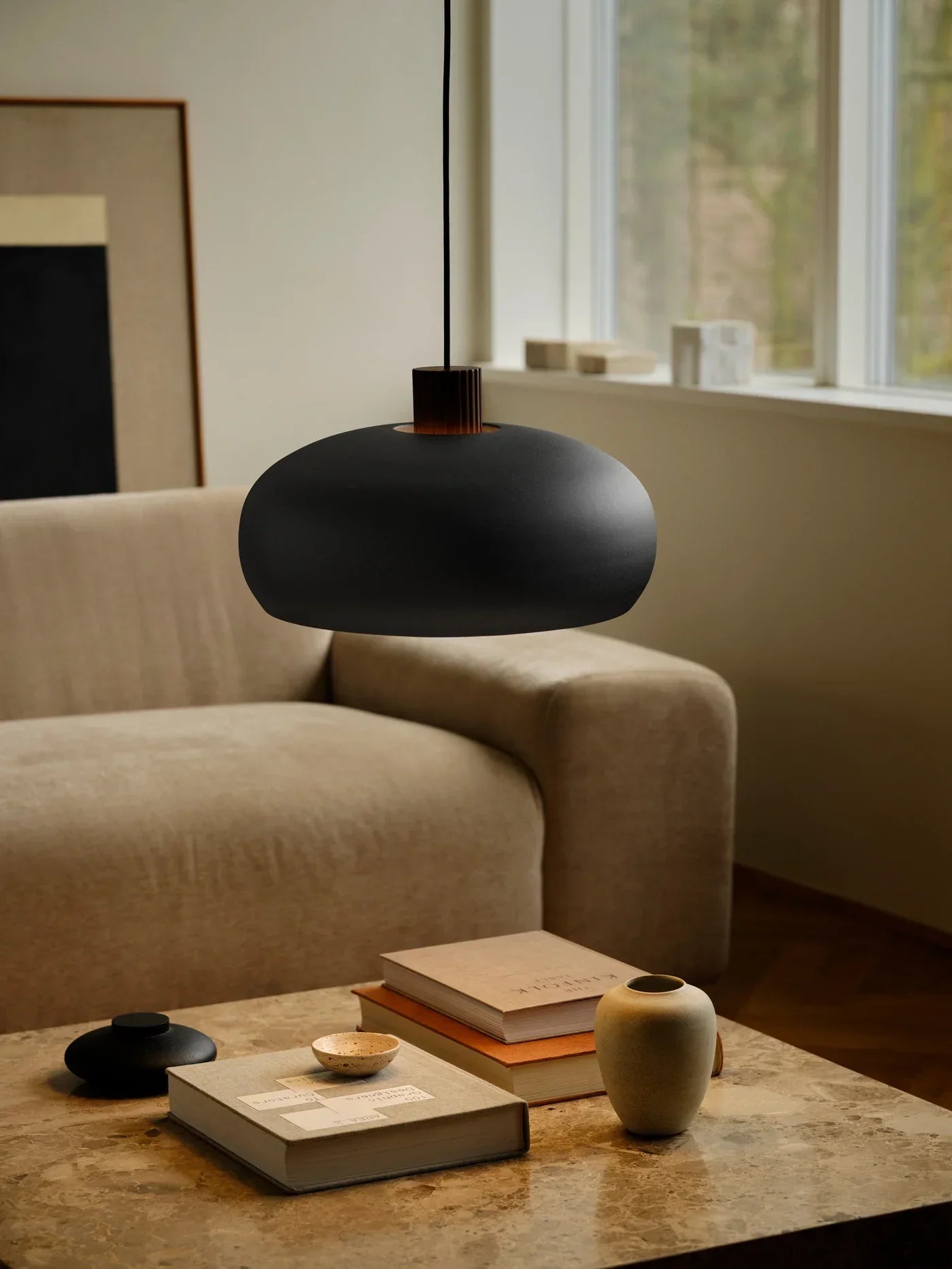 Aurelio Design Lamp – Black Wood Pendant Lamp E27